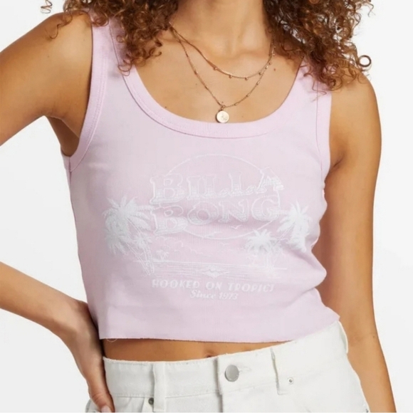 Lot Of 3 Billabong Volcom Surf Cropped Tee/Tank Size M NWOT - Picture 4 of 4